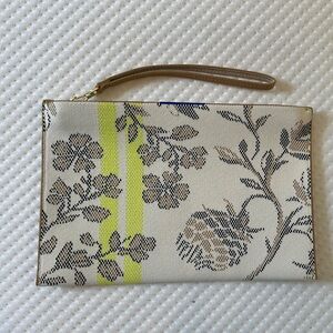 Rothy's Cream and Yellow Floral Clutch
